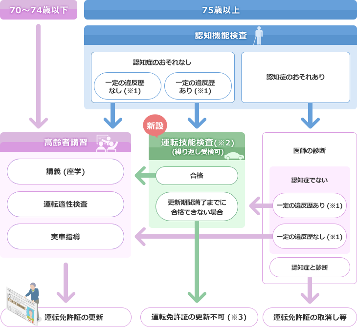 講習から免許更新までの流れ